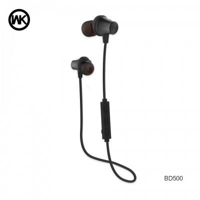 Apple Auriculares Inalámbricos Sport  - WK Design BD500 Negro - Barato 
