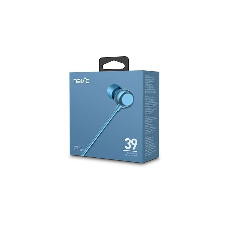 Fones de ouvido sem fio - Havit Sport i39 Azul - 2