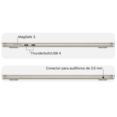 MacBook Air 13" M3 24GB RAM 2024 Reacondicionado | Macniacos
