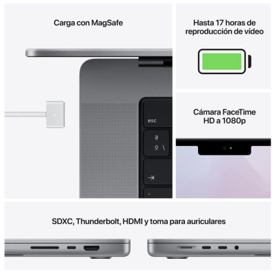 MacBook Pro 14" M1 Pro 16GB 2021 Reacondicionado | Macniacos